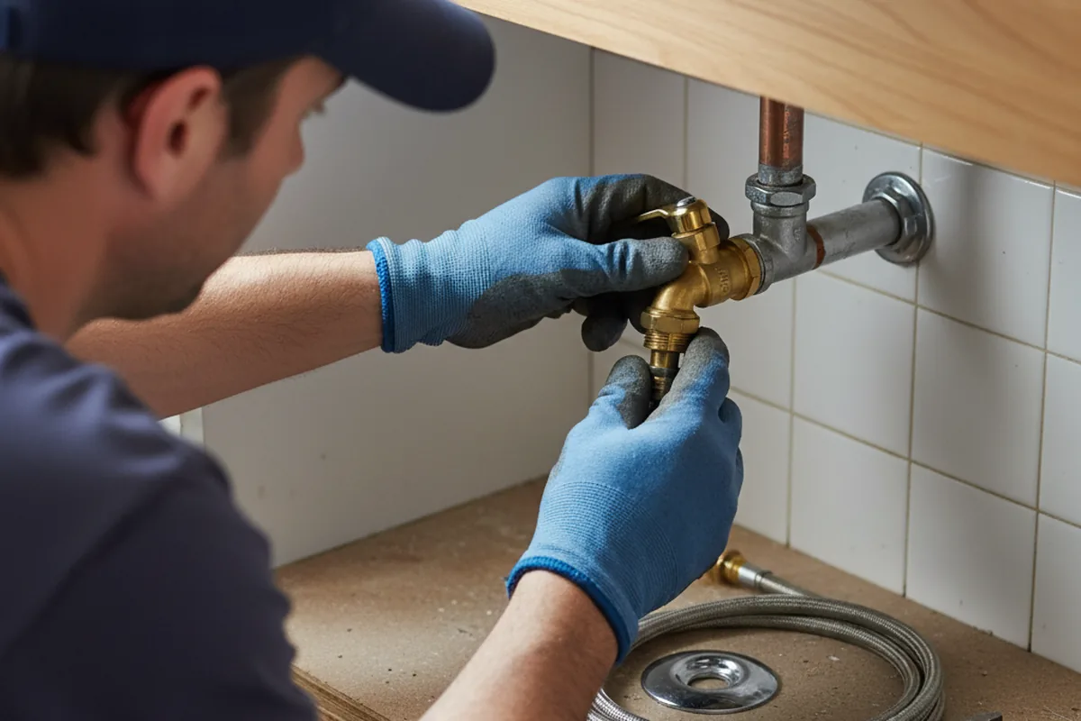Shutoff valve and fitting work during Faucet and Fixture Repair in Agoura Hills